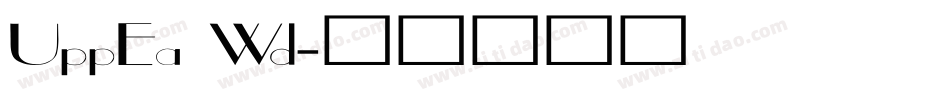 UppEa Wd字体转换